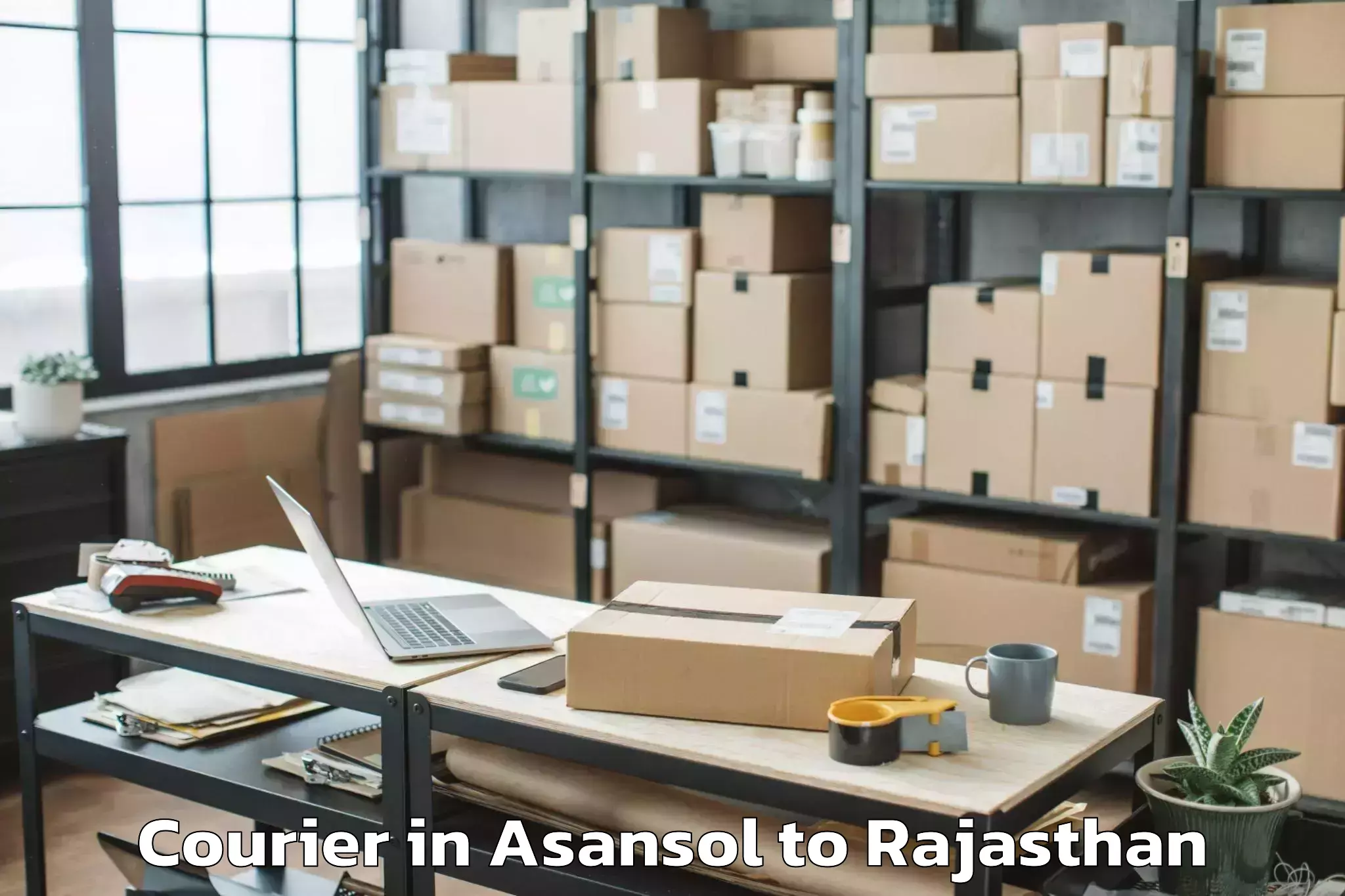 Easy Asansol to Kankroli Courier Booking